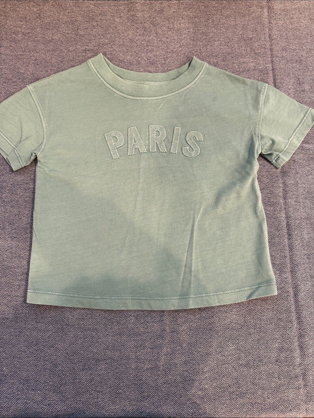 Cat & Jack Mint Green 'PARIS' Short Sleeve Tee for Kids